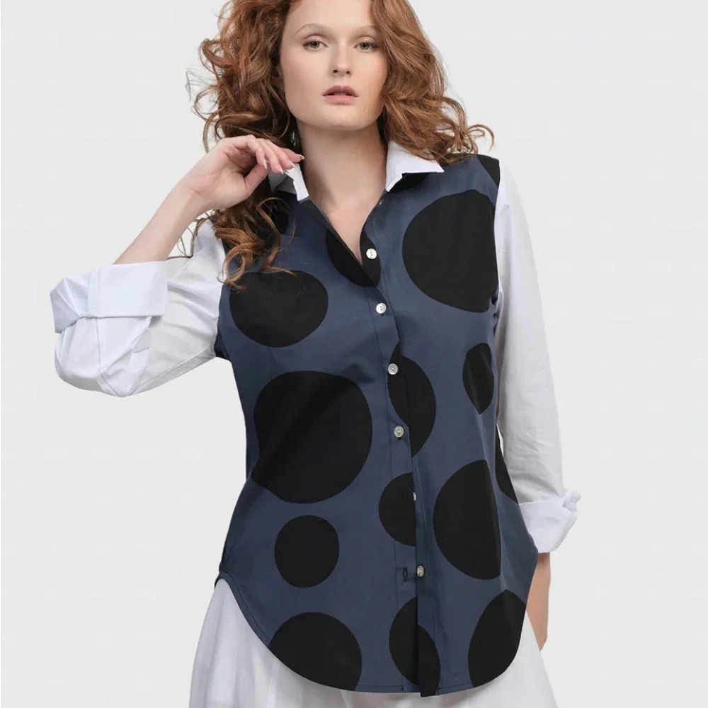 Urban by Alembika Dots Button Down Shirt